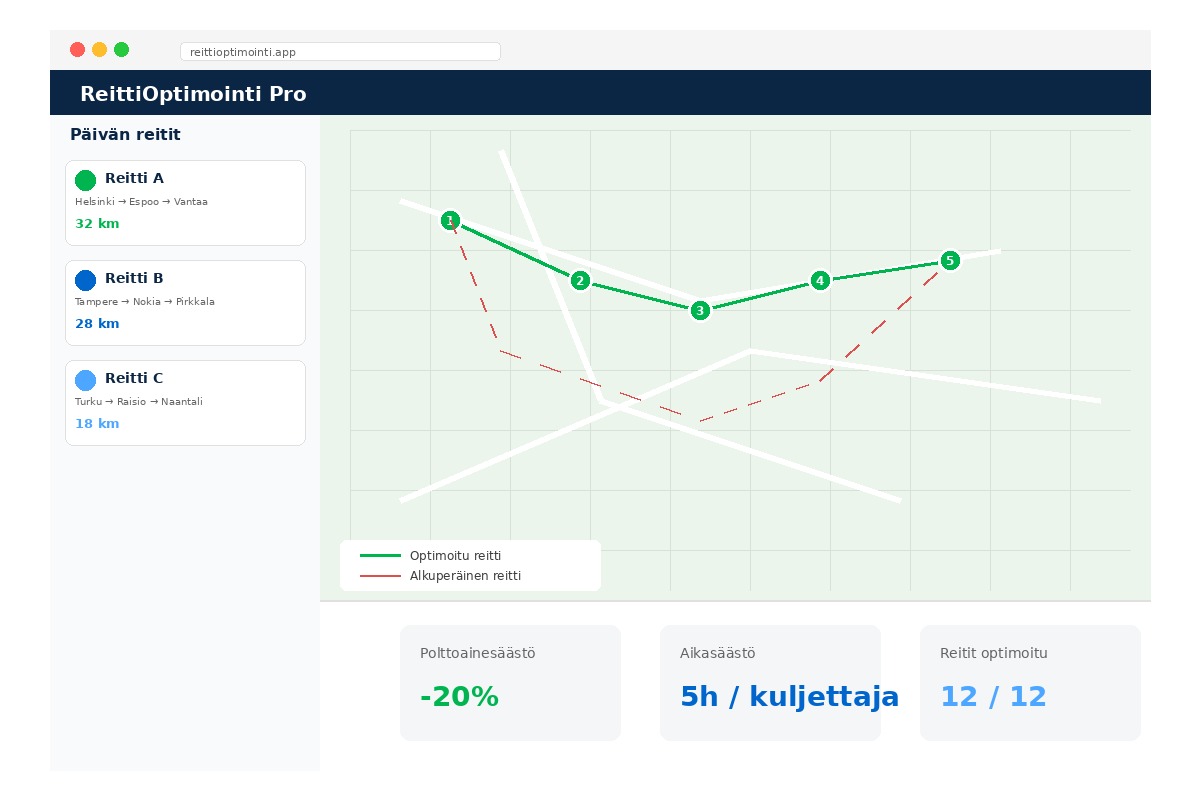 Kuljetusliikkeen reittioptimointi
